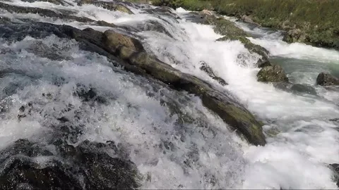 Mekong River Rapids, Don Khon island, Si Phan Don, Four Thousand Islands, Laos Stock Footage 282200441