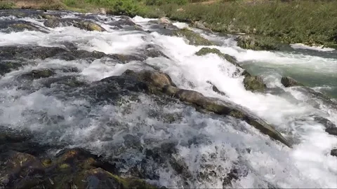 Mekong River Rapids, Don Khon island, Si Phan Don, Four Thousand Islands, Laos Video stock 282283358