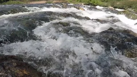 Mekong River Rapids, Don Khon island, Si Phan Don, Four Thousand Islands, Laos Video stock 282287219
