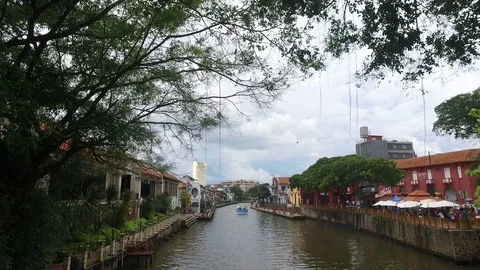 Melaka River Stock Footage 97821418