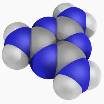 Melamine molecule Stock Illustration