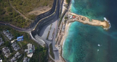 Melasti high cliff Stock Footage 95980605