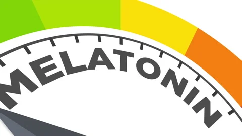 Melatonine Level animation Stock Footage 180790021