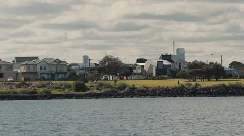 Melbourne Australia from water Video stock 53202399