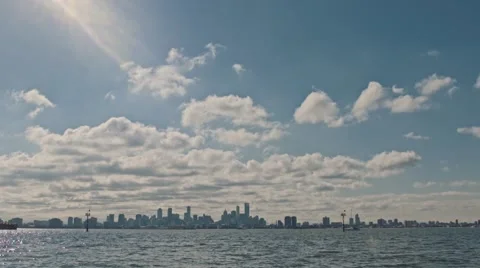 Melbourne Australia from water Video stock 53203645