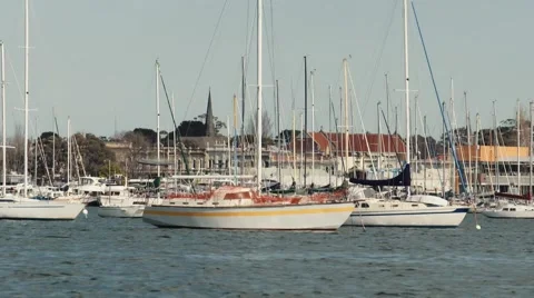 Melbourne Australia from water Video stock 53204975