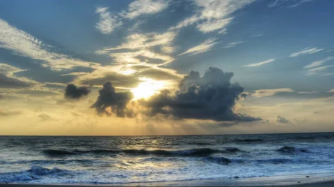 Melbourne Beach at Sunrise Stock Footage 38709849