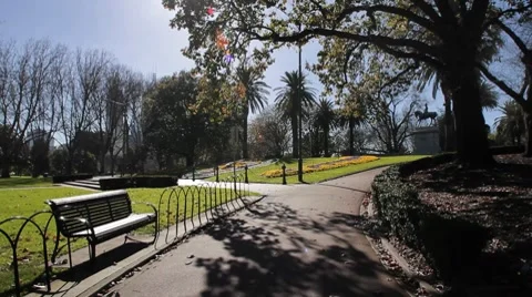 Melbourne Botanic Gardens Stock Footage 8358446