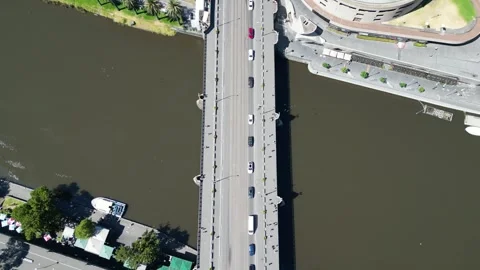 Melbourne CBD bridge 스톡 동영상 266742806