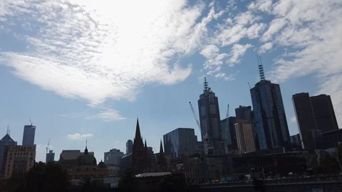 Melbourne CBD skyline Stock Footage 106911415