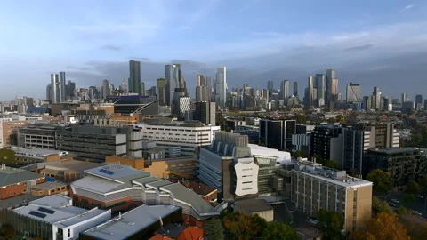 Melbourne CBD skyline Stock Footage 245130140