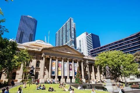 Melbourne CBD Streets as Lockdown Ends for a Sixth Time Fotos de archivo