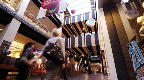 Melbourne Central Internal Video stock 1069668