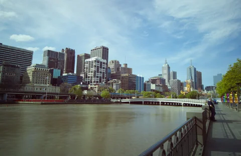Melbourne City Day Hyperlapse Video stock 37788880