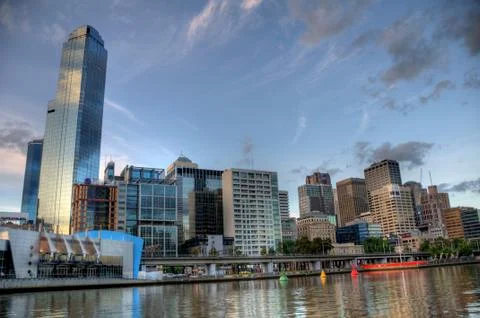 Melbourne city Foto stock
