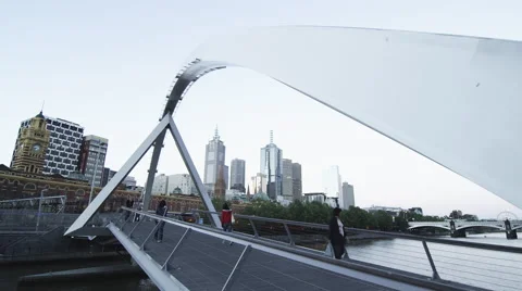 Melbourne City Scene 스톡 동영상 44792705