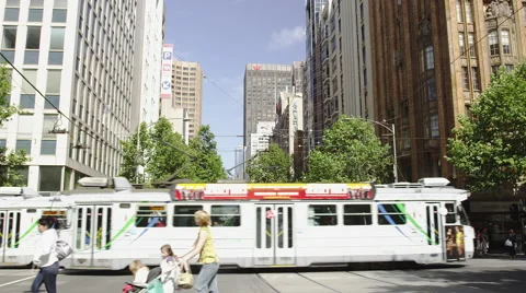 Melbourne City Scene 스톡 동영상 44792760