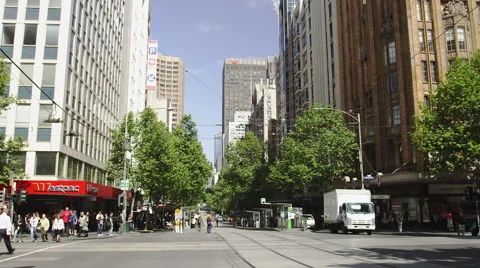 Melbourne City Scene 스톡 동영상 44792838