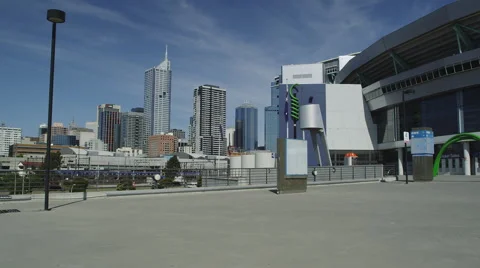 Melbourne City Skyline Stock Footage 44793501