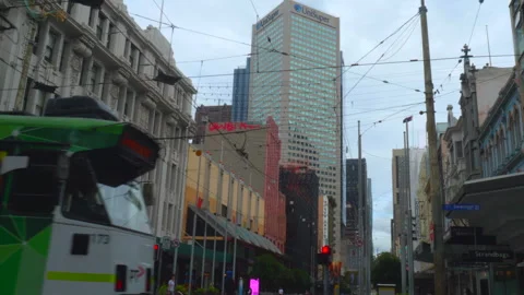 Melbourne Cityscape Stock Footage 247875901