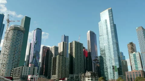 Melbourne Cityscape Stock Footage 247877144