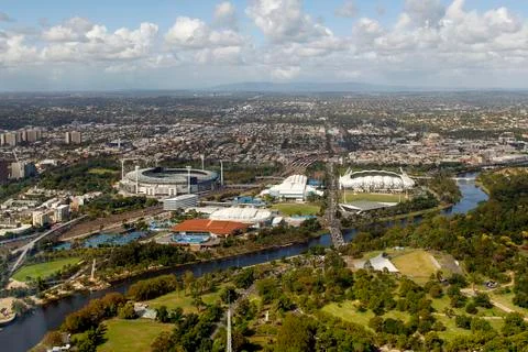 Melbourne Cityscape Stock Photos
