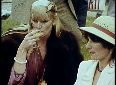 MELBOURNE CUP, AUSTRALIA - ASSORTED PEOPLE  (1979) Stock Footage 158970874