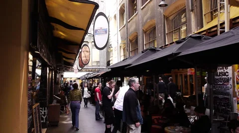 Melbourne Degraves Street Video stock 1069953