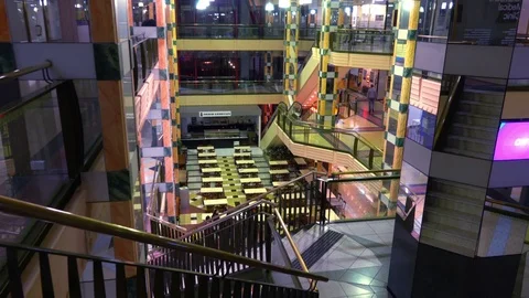 Melbourne, Empty Mall, Night Stock Footage 70229664