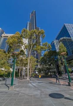 Melbourne Eureka tower vertically Stock Photos