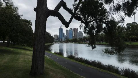 Melbourne evening Stock Photos