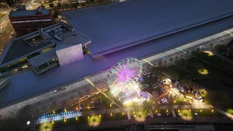 Melbourne eye at sunset Stock Footage 317713413