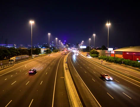 Melbourne Freeway Stockbeeldmateriaal 35147996