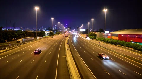 Melbourne Freeway Stockbeeldmateriaal 35148159