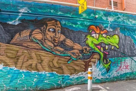 Melbourne graffiti Stock Photos