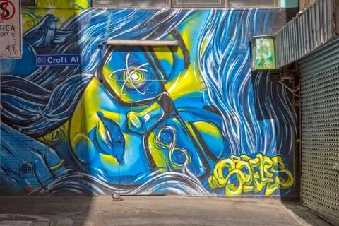 Melbourne graffiti Stock Photos