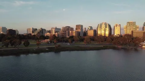 Melbourne lakefront condominiums  Stock Footage 152815153