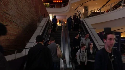 Melbourne Mall, Escalator Stock Footage 69792583