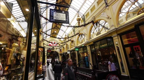 Melbourne Royal Arcade Internal Video stock 1069734