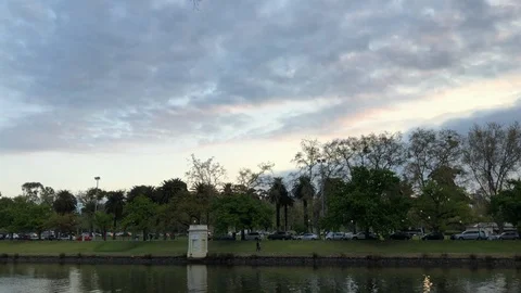 Melbourne skyline Stock Footage 97610473