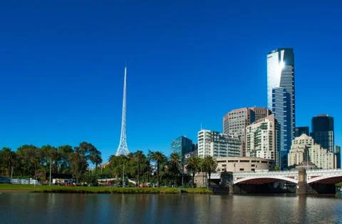 Melbourne skyline Foto stock