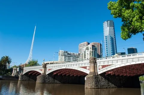 Melbourne skyline Foto stock