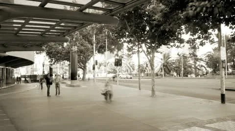 Melbourne street Stock Footage 20446571