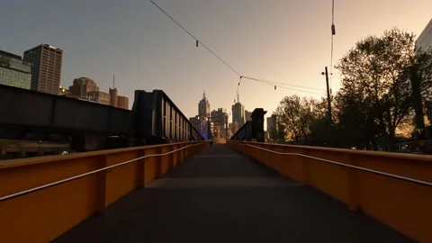 Melbourne sunrise view 스톡 동영상 216215189