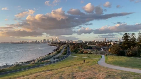 Melbourne Sunset Stock Footage 179518492