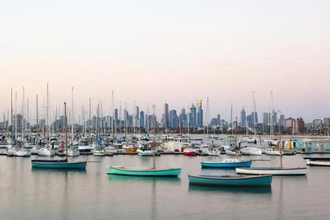 Melbourne Sunset Stock-Fotos