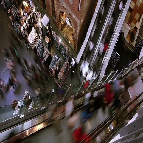 Melbourne Time Lapse. Mall Stock Footage 69611128