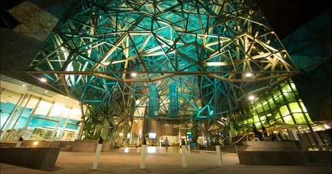 Melbourne timelapse Atrium city Stock Footage 85155475