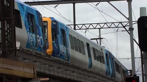 Melbourne Train Stock Footage 45201384