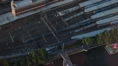 Melbourne Train Stock Footage 229695883